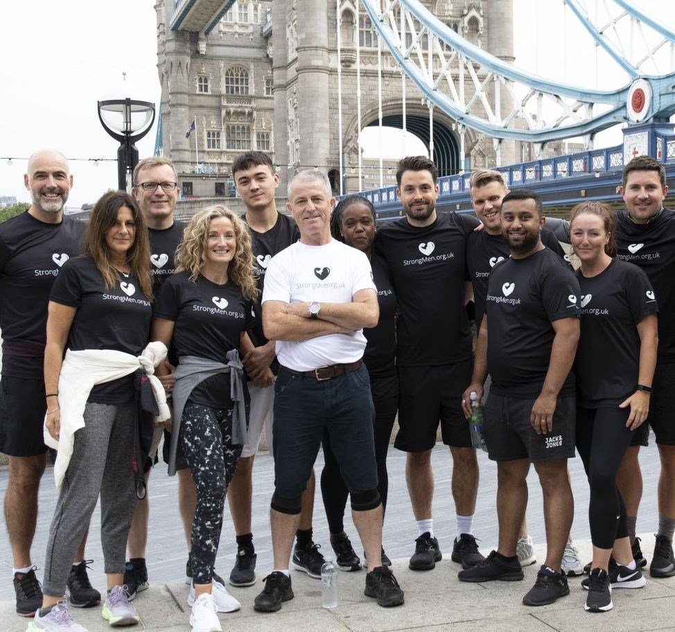 Photo of the team by tower bridge
